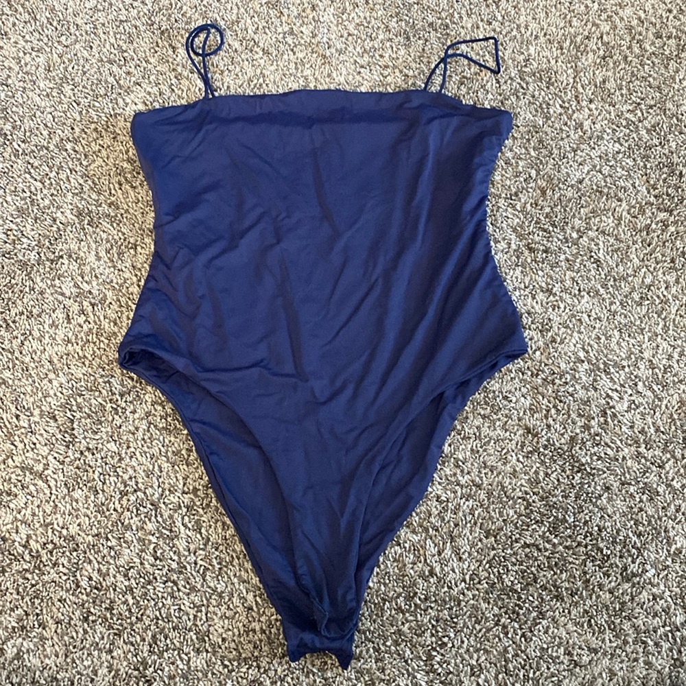 Shein blue bodysuit